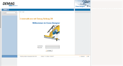Desktop Screenshot of cranedesigner.demagcranes.com
